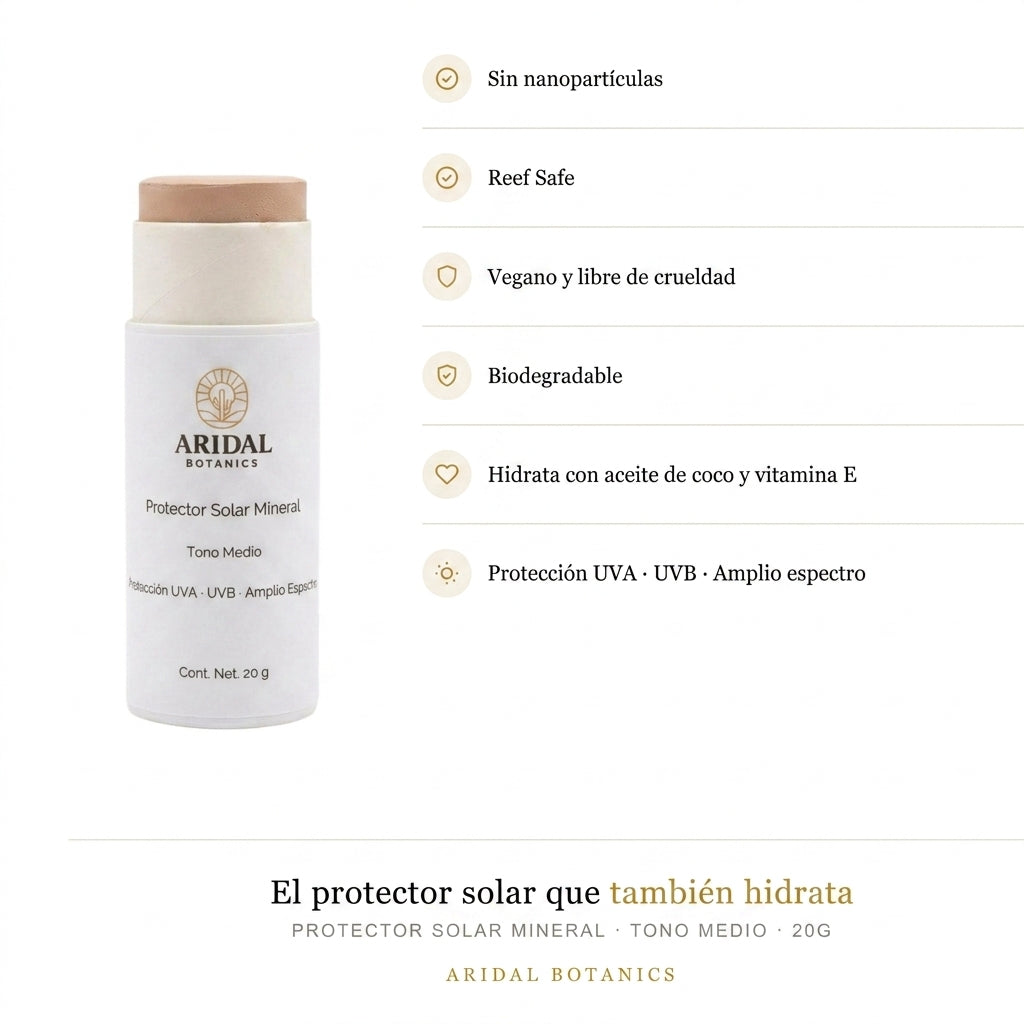 Protector Solar Mineral · Tono Adaptable
